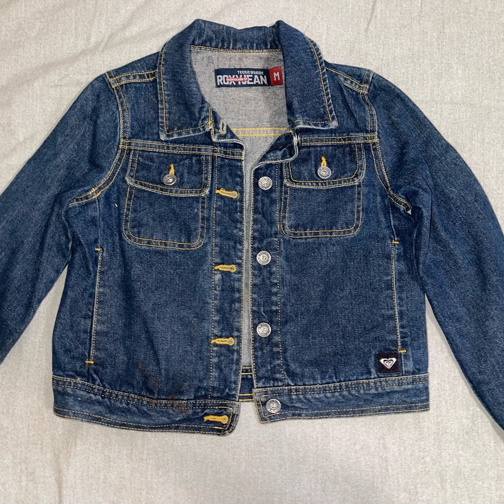 Roxy Blue Denim Kids Jacket